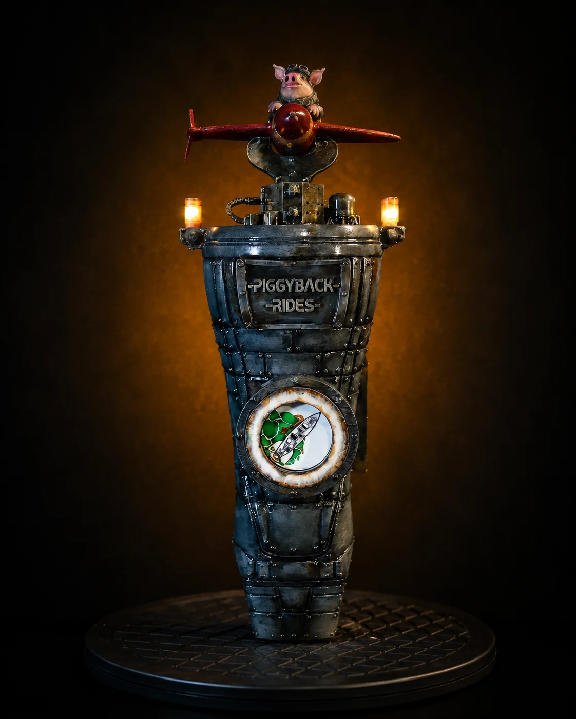 PiggyBack Rides custom tap handle by VonKemp Designs